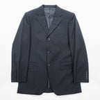 BURBERRY BLACK LABEL Made in Japan 3-Button Suit Set, Size M, Black, BMD11-206-09, Wool