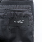 BURBERRY BLACK LABEL Made in Japan 3-Button Suit Set, Size M, Black, BMD11-206-09, Wool