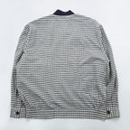 Vintage 90s Yves Saint Laurent pour homme Checked Bomber Jacket YSL Logo Embroidery Size 100 L
