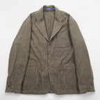 Polo Ralph Lauren Tweed 3-Button Tailored Jacket Blazer, Size L, Brown