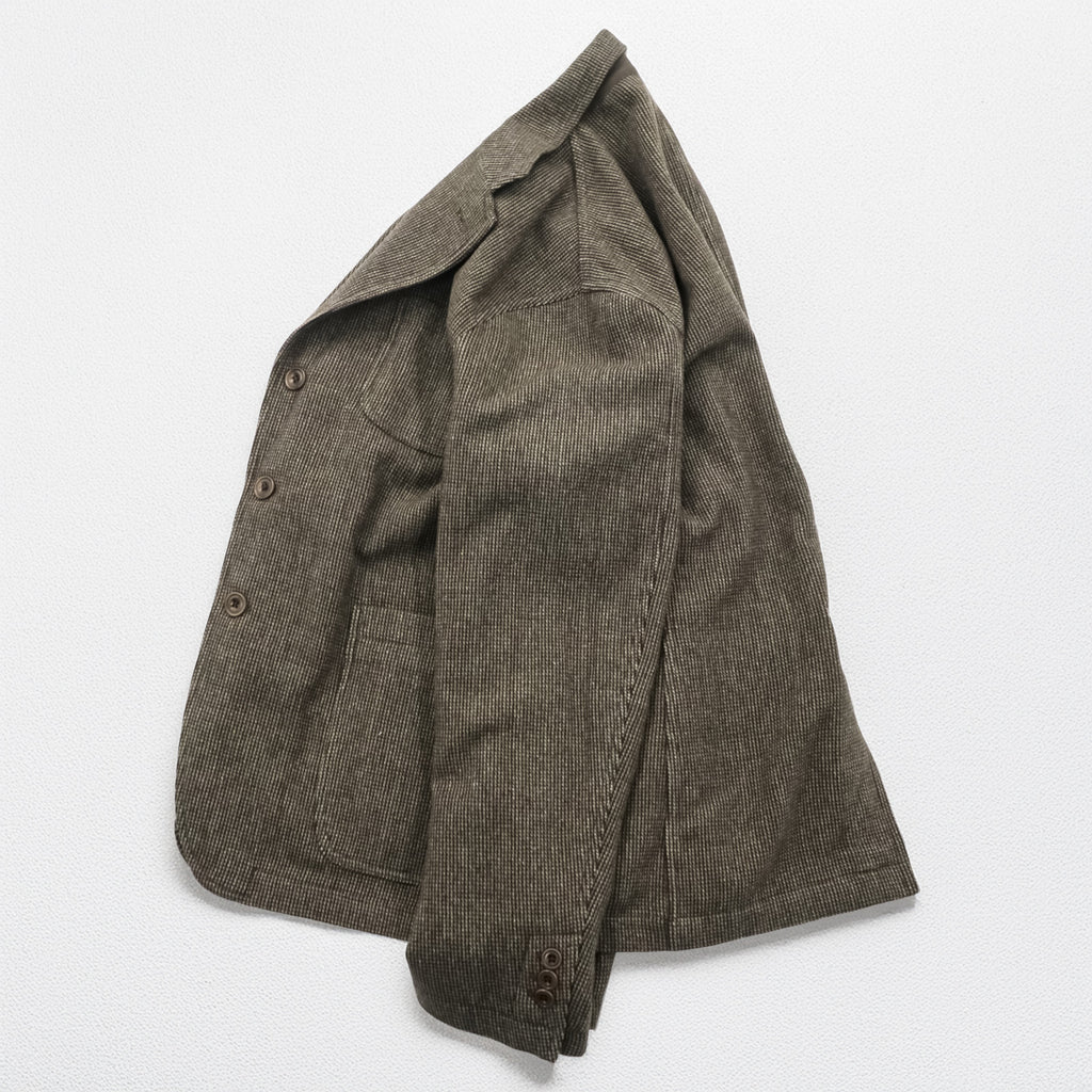 Polo Ralph Lauren Tweed 3-Button Tailored Jacket Blazer, Size L, Brown