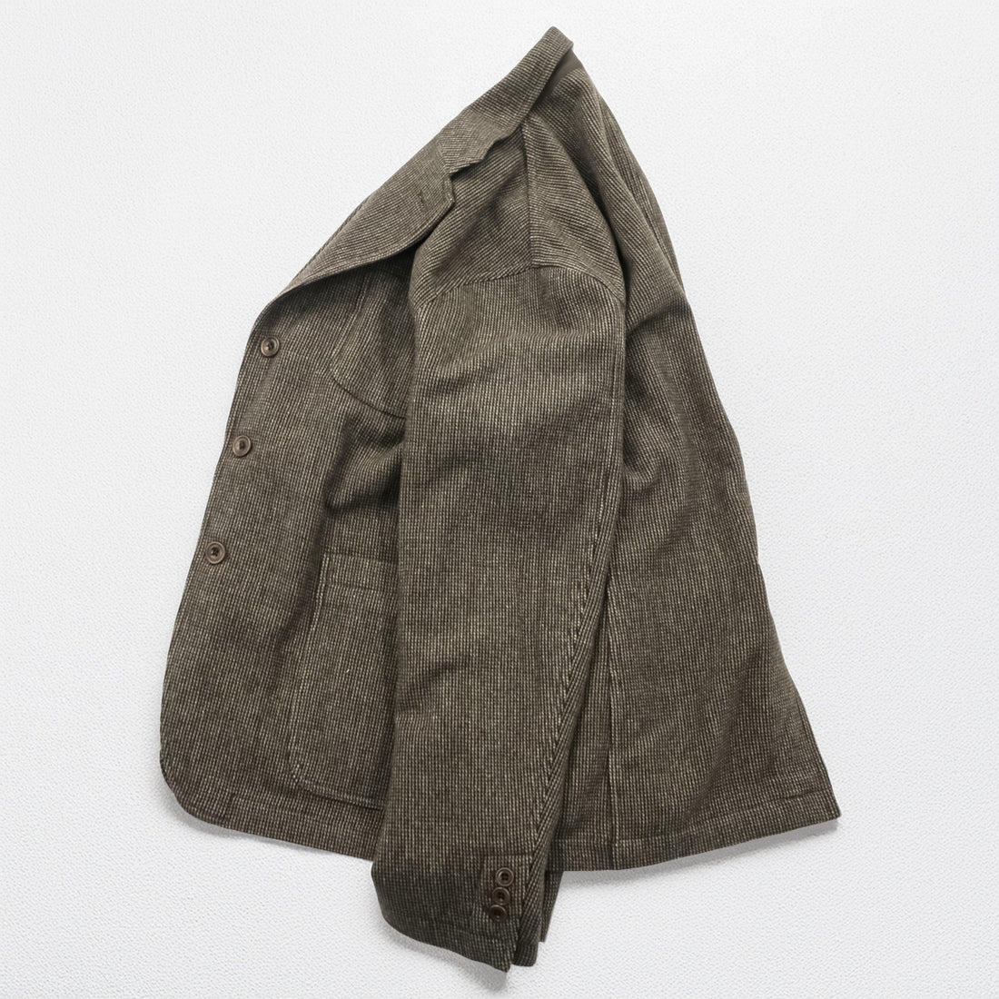 Polo Ralph Lauren Tweed 3-Button Tailored Jacket Blazer, Size L, Brown