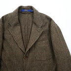 Polo Ralph Lauren Tweed 3-Button Tailored Jacket Blazer, Size L, Brown