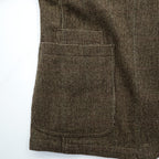 Polo Ralph Lauren Tweed 3-Button Tailored Jacket Blazer, Size L, Brown