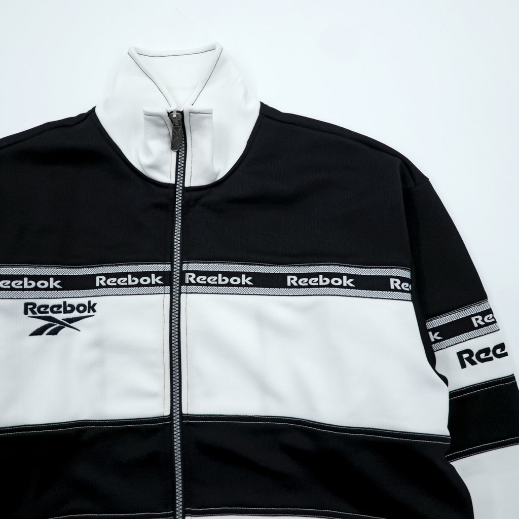 Reebok 90s Vintage Track Jacket Jersey M White, Black