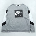 NIKE ボックスロゴ スウェット トレーナー XL グレー サイドジップ スリット CD9220-063