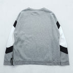 NIKE ボックスロゴ スウェット トレーナー XL グレー サイドジップ スリット CD9220-063