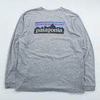 Patagonia P-6 Logo Long-Sleeve T-Shirt, Size XL, Gray, 38704