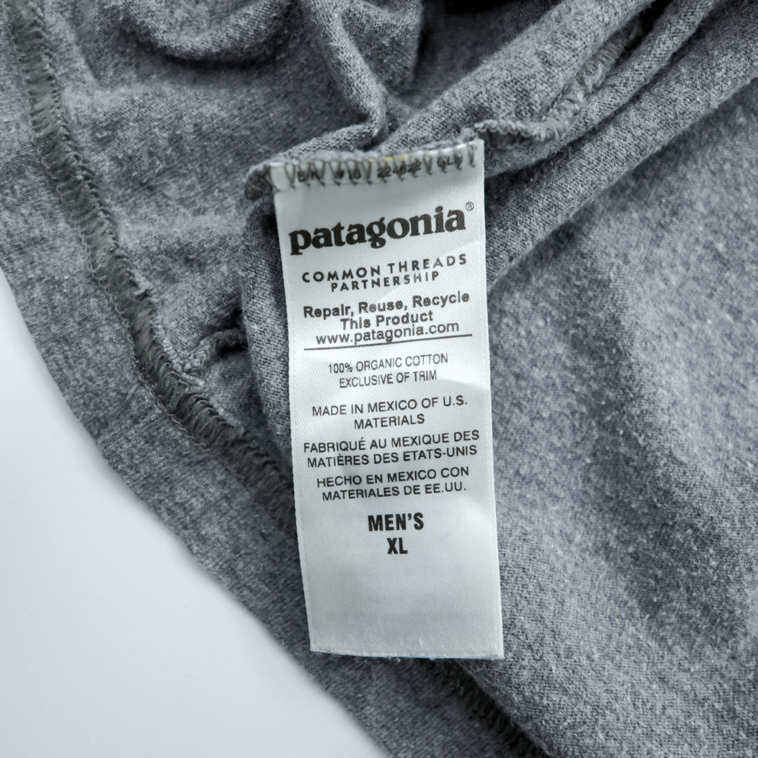 Patagonia P-6 Logo Long-Sleeve T-Shirt, Size XL, Gray, 38704