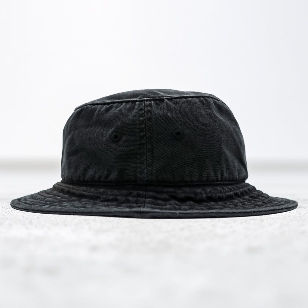 Polo Ralph Lauren 90s Bucket Hat, Black, Small Pony Embroidery