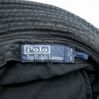 Polo Ralph Lauren 90s Bucket Hat, Black, Small Pony Embroidery