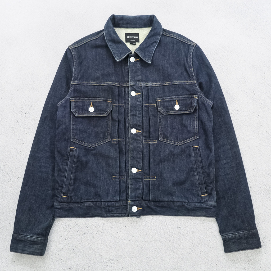 Snow Peak x Journal Standard Relume Denim Jacket Indigo Pile Lined Trucker Japan JSR-JK-16AU003 Size S