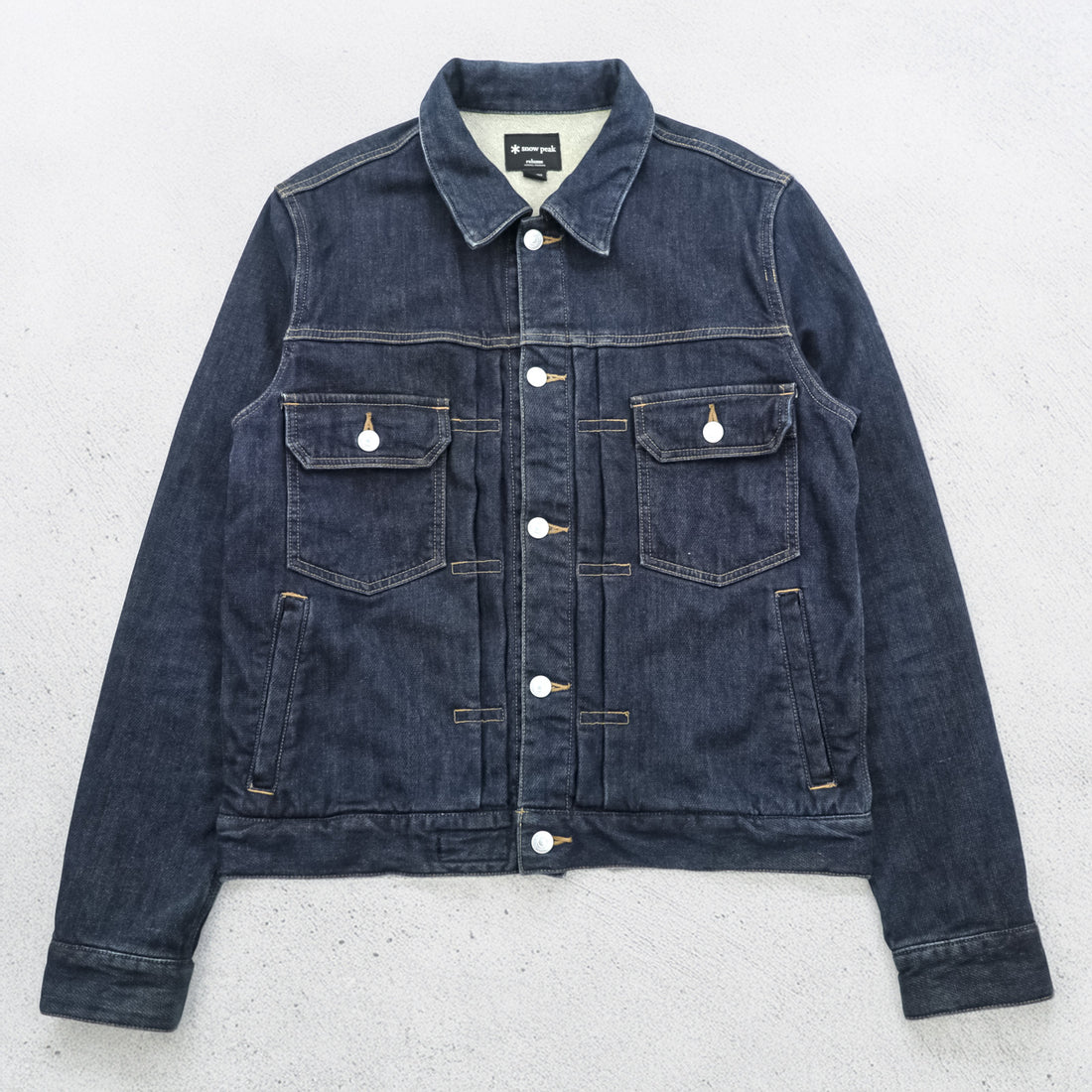 Snow Peak x Journal Standard Relume Denim Jacket Indigo Pile Lined Trucker Japan JSR-JK-16AU003 Size S
