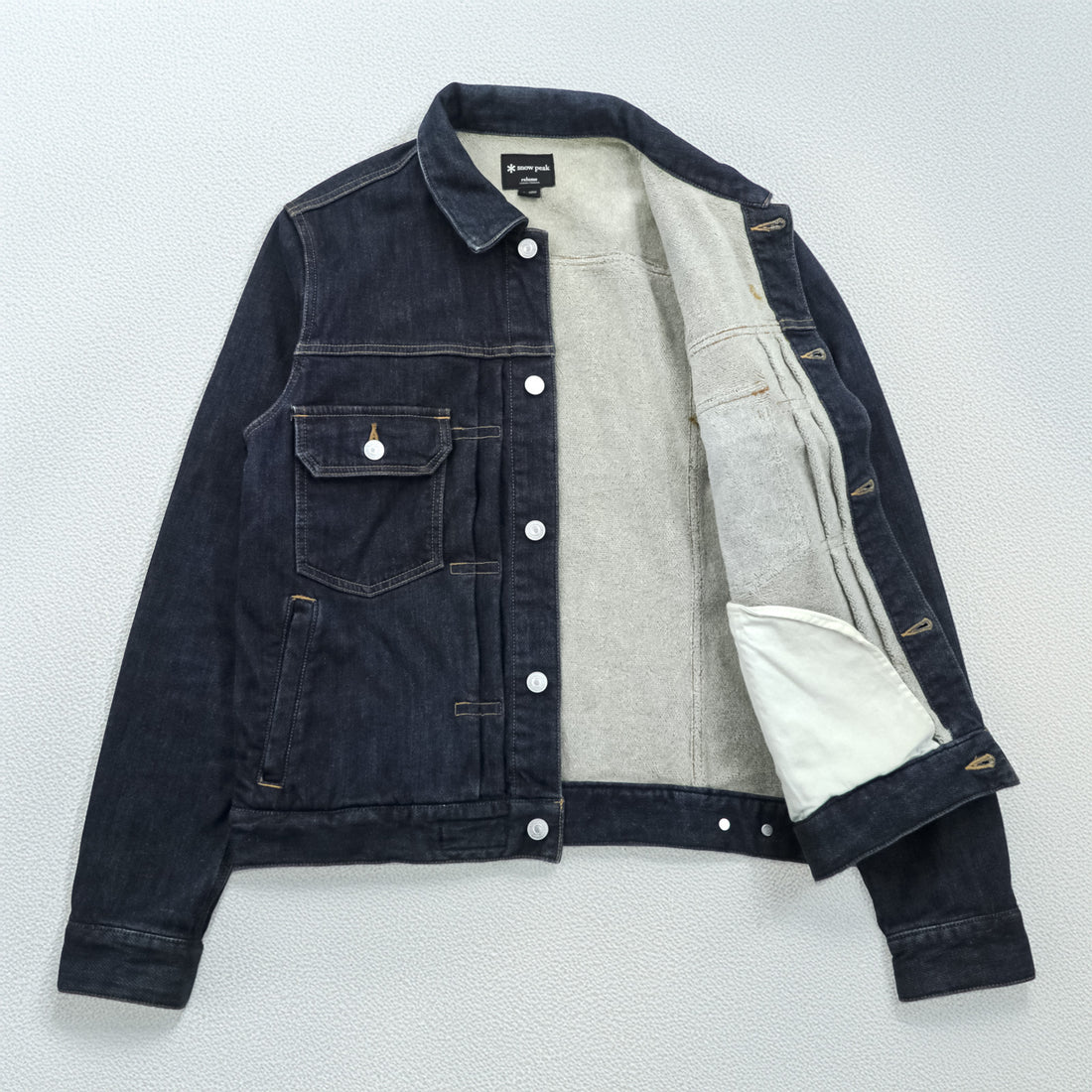 Snow Peak x Journal Standard Relume Denim Jacket Indigo Pile Lined Trucker Japan JSR-JK-16AU003 Size S