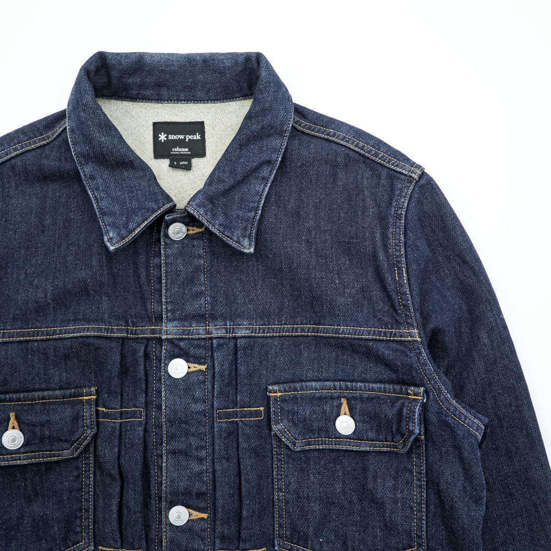 Snow Peak x Journal Standard Relume Denim Jacket Indigo Pile Lined Trucker Japan JSR-JK-16AU003 Size S