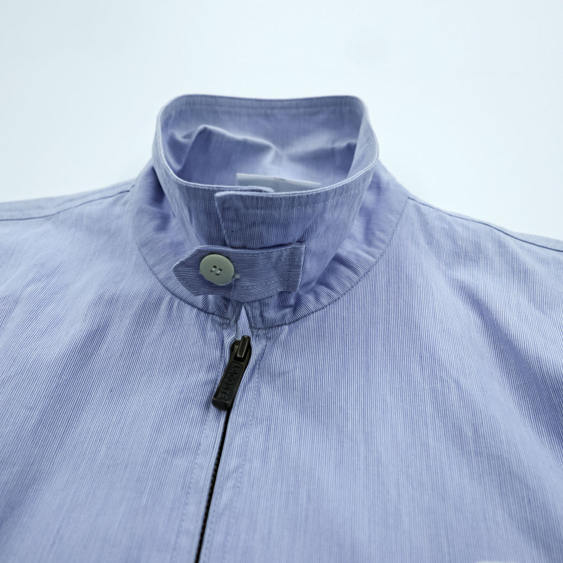 CHEMISE LACOSTE 90年代 日本製 スウィングトップ ハリントンジャケット M ブルー チンストラップ コットン