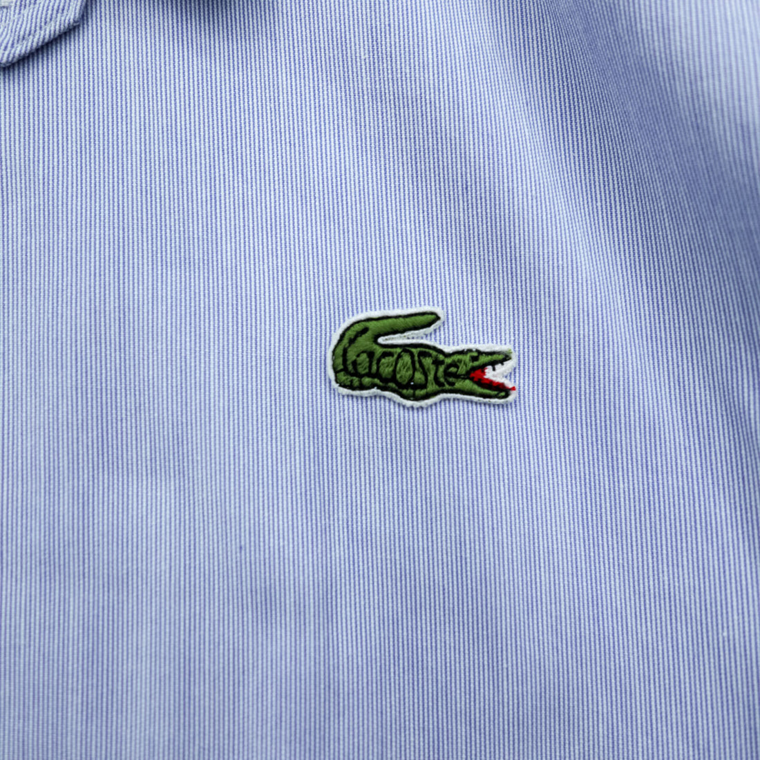 CHEMISE LACOSTE 90年代 日本製 スウィングトップ ハリントンジャケット M ブルー チンストラップ コットン
