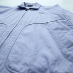CHEMISE LACOSTE 90年代 日本製 スウィングトップ ハリントンジャケット M ブルー チンストラップ コットン