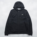 LACOSTE Zip Up Hoodie XL and up, with a single logo, black, SPORT