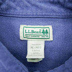 L.L.Bean Chamois Shirt Flannel Shirt XL Blue MT03