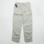 Polo Ralph Lauren プレップスター イージー リネン スラックス パンツ M ベージュ ストライプ スリム テーパード フィット 未使用品 MNPOPNT14G20349