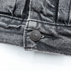 Levi Strauss 2nd Trucker Jacket Denim Jacket G-Jean M 2-Tuck Pleated Black Relaxed Type 2 A7632-0002