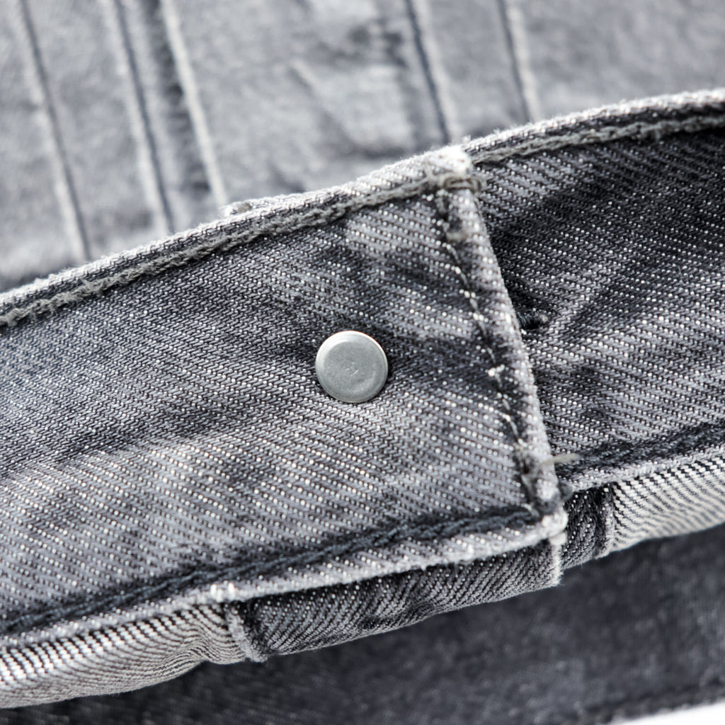 Levi Strauss 2nd Trucker Jacket Denim Jacket G-Jean M 2-Tuck Pleated Black Relaxed Type 2 A7632-0002