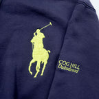 Polo Ralph Lauren 90s Big Pony Embroidery Zip Up Hoodie, Size L, Navy