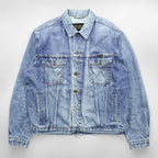 Wrangler 90年代 デニムジャケット Gジャン L ライトブルー ストーンウォッシュ インディゴ AUTHENTIC WESTERN 121172