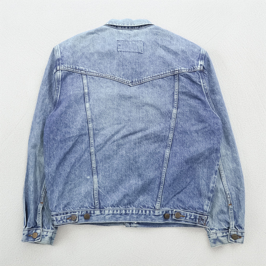 Wrangler 90年代 デニムジャケット Gジャン L ライトブルー ストーンウォッシュ インディゴ AUTHENTIC WESTERN 121172