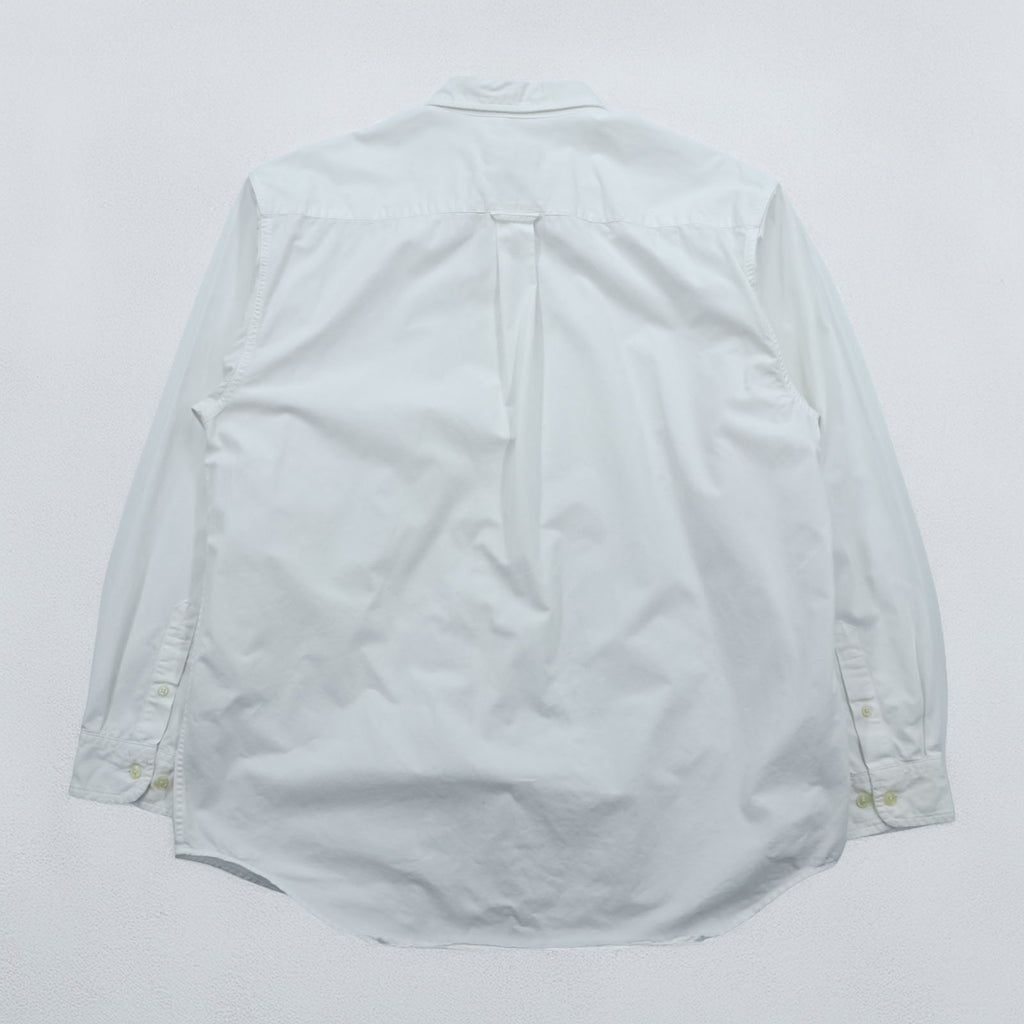 Eddie Bauer オックスフォード ボタンダウンシャツ XL ホワイト 胸ポケット コットン