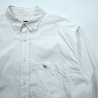 Eddie Bauer オックスフォード ボタンダウンシャツ XL ホワイト 胸ポケット コットン