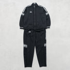 Kappa 90s Japan-Made Trucker Jacket & Jersey Set, Size M, Black