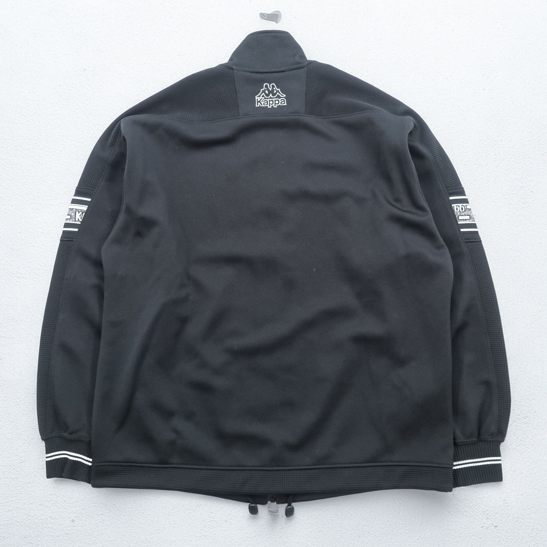 Kappa 90s Japan-Made Trucker Jacket & Jersey Set, Size M, Black