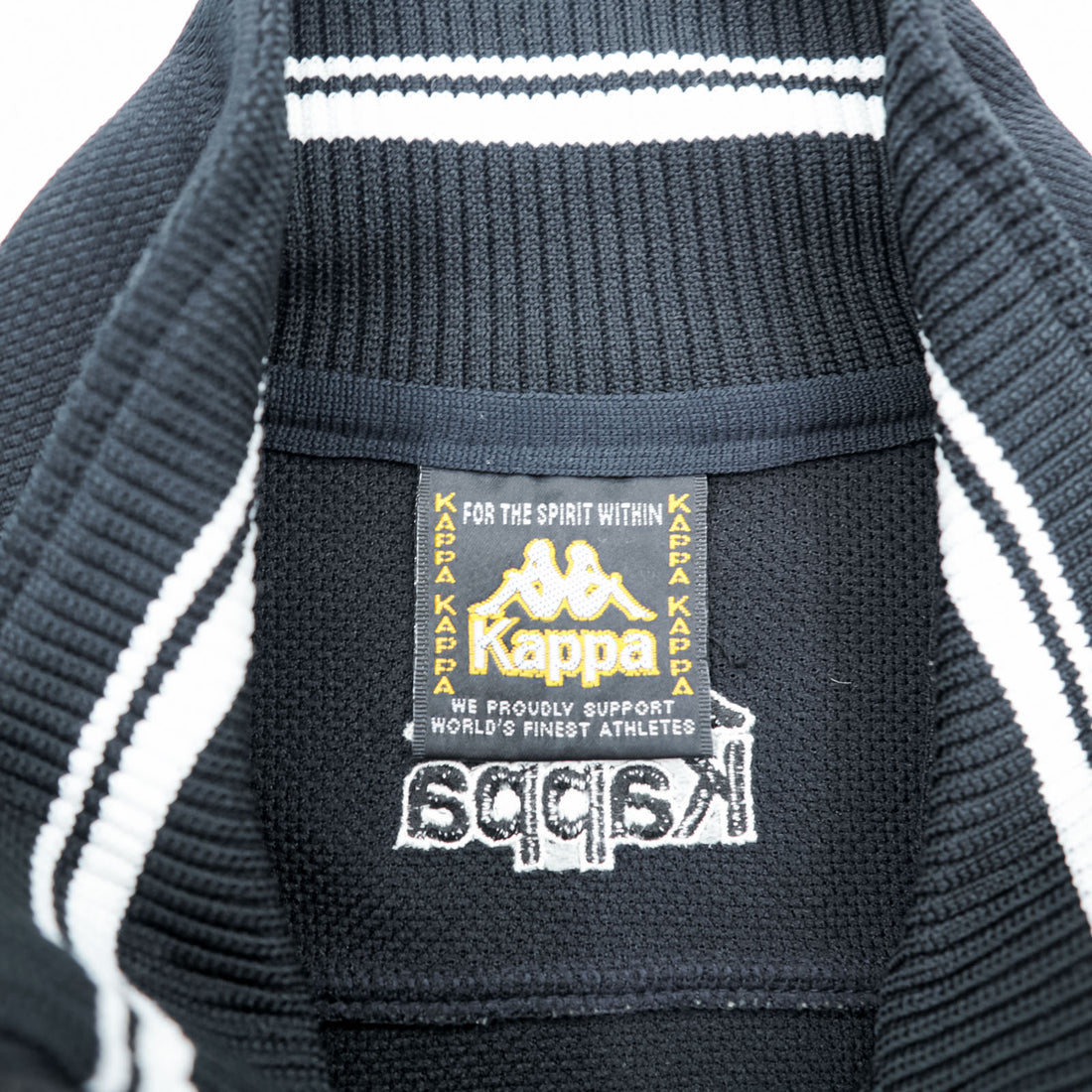 Kappa 90s Japan-Made Trucker Jacket & Jersey Set, Size M, Black