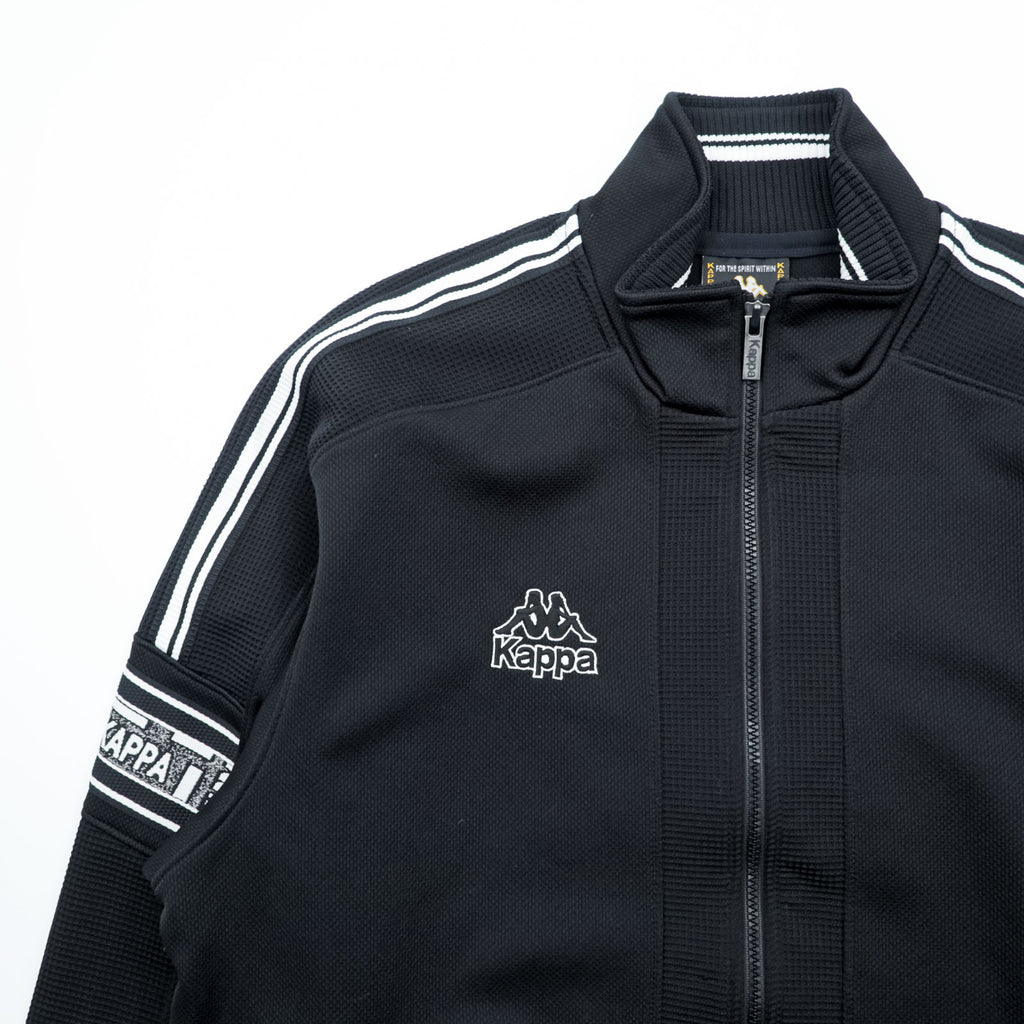 Kappa 90s Japan-Made Trucker Jacket & Jersey Set, Size M, Black