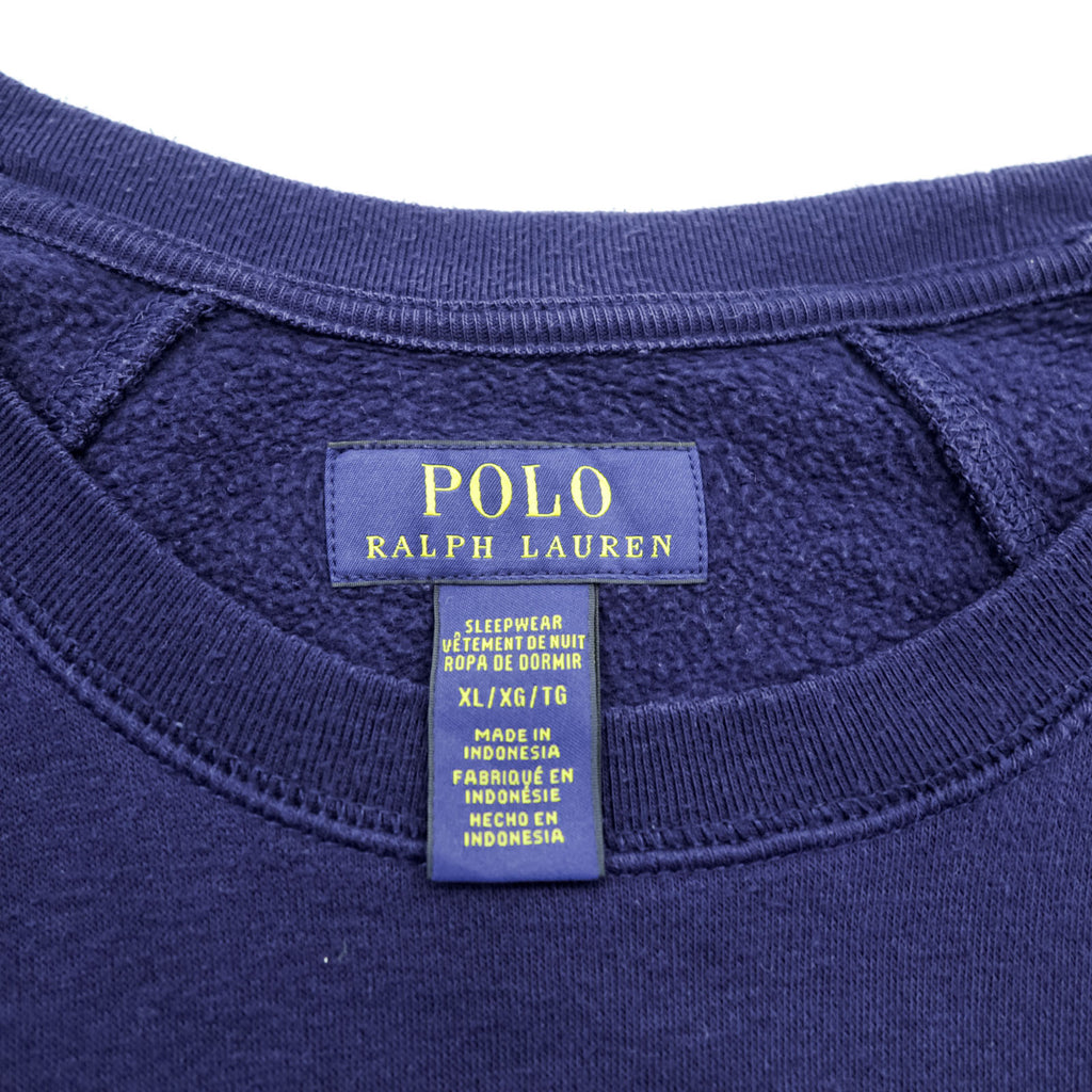 Polo Ralph Lauren Lightweight Sweatshirt, Size XL and up, Navy, SLEEPWEAR