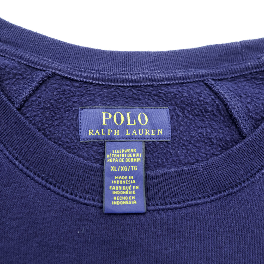 Polo Ralph Lauren Lightweight Sweatshirt, Size XL and up, Navy, SLEEPWEAR