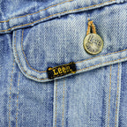 Vintage 70s 80s Lee Riders Denim Jacket Made in Belgium Black Tag 101-J Style Euro Lee