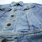 Vintage 70s 80s Lee Riders Denim Jacket Made in Belgium Black Tag 101-J Style Euro Lee