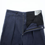 Clayman & Sons LTD 60年代 ユーロヴィンテージ スラックス パンツ トラウザーズ M ネイビー イギリス空軍 ミリタリー 8405-21-800-1044