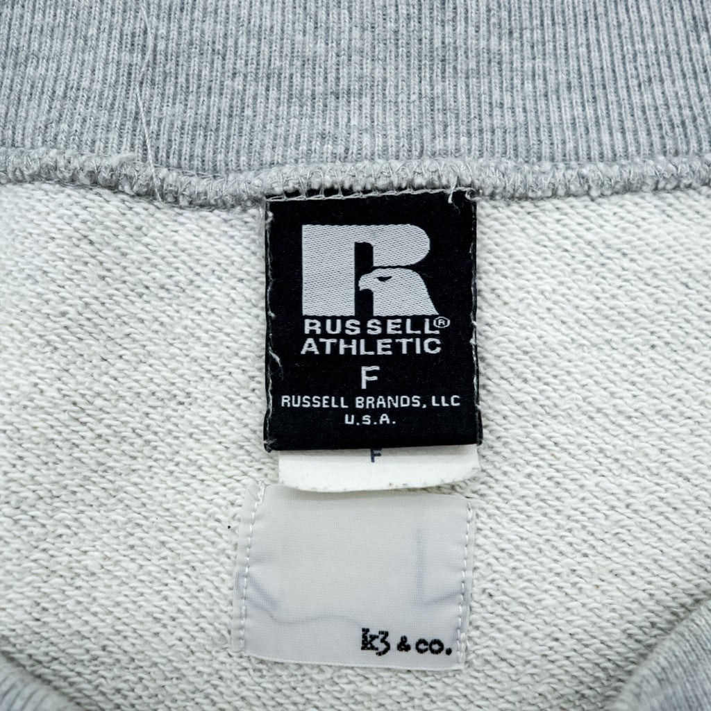 RUSSELL ATHLETIC × K3 & Co. アーチロゴ スウェット トレーナー FREE ワイド グレー ドロップショルダー 1668-599-1588
