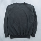 Badger Sport 前V スウェット トレーナー L ブラック コットン A FOOTBALL クルーネック