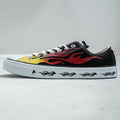 CONVERSE ALL STAR IGNITE Fire Pattern Sneakers US10 Canvas Yellow, Red, Black Unused 1CJ843