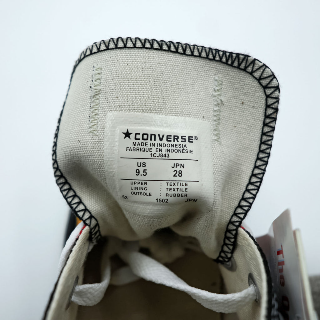 CONVERSE ALL STAR IGNITE Fire Pattern Sneakers US10 Canvas Yellow, Red, Black Unused 1CJ843