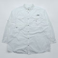Columbia PFG フィッシングシャツ XXL ホワイト 胸ポケット コットン ビッグサイズ FM7120