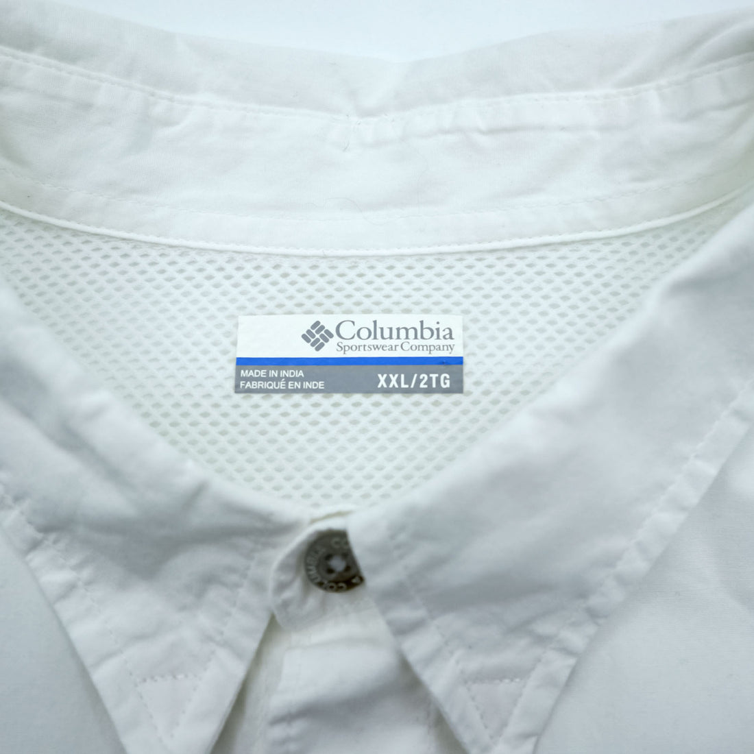 Columbia PFG フィッシングシャツ XXL ホワイト 胸ポケット コットン ビッグサイズ FM7120