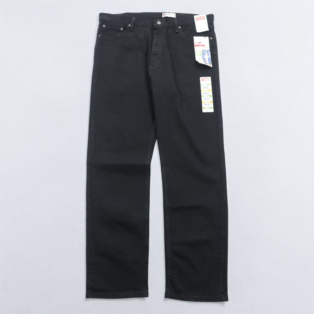 Wrangler Regular Fit Black Denim Pants Jeans XL and up Black Unused