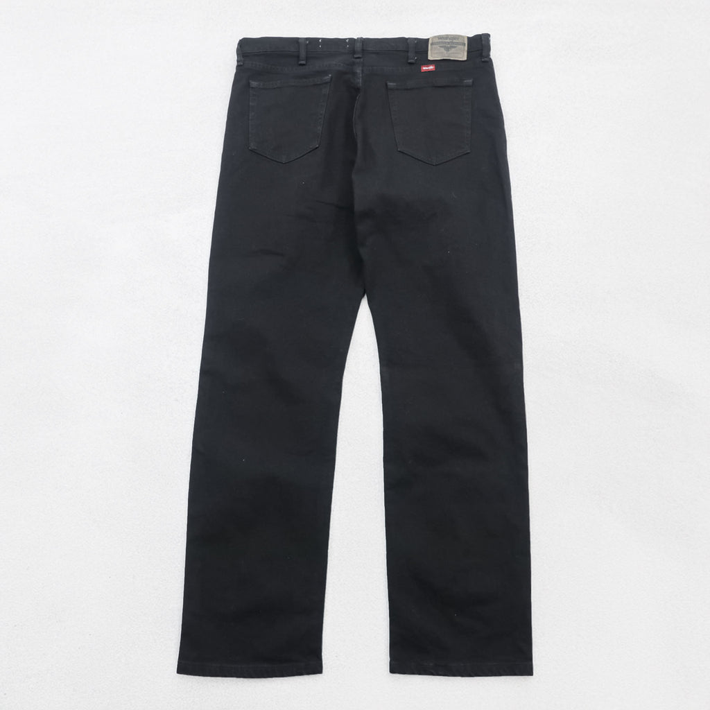 Wrangler Regular Fit Black Denim Pants Jeans XL and up Black Unused