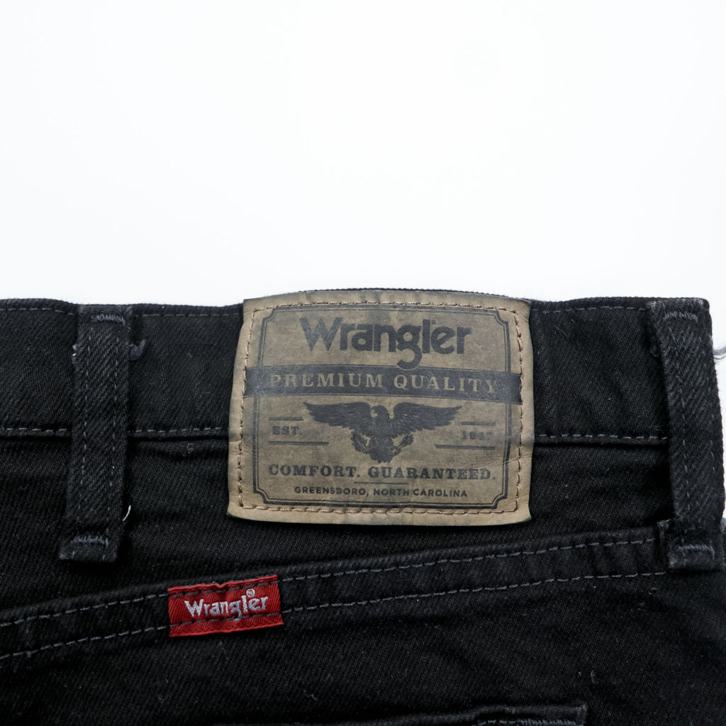 Wrangler Regular Fit Black Denim Pants Jeans XL and up Black Unused